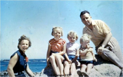 Familia Polloni en El Quisco-1957 