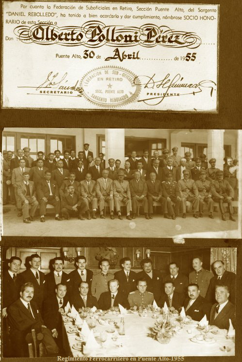 Regimiento Ferrocarrilero en Puente Alto-1955