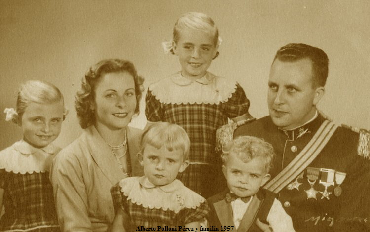 Alberto Polloni Prez y familia 1957