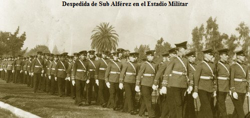 Despedida de Sub Alfrez en el Estadio Militar