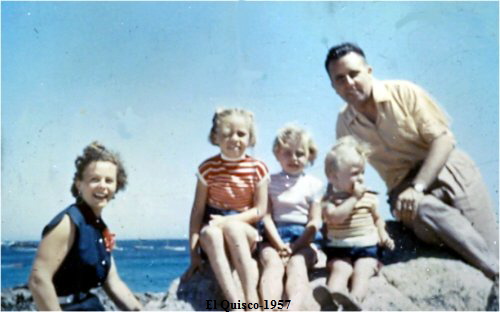 Familia Polloni en El Quisco-1957 