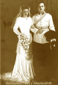 Matrimonio Clina y Alberto-1948 