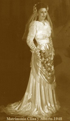 Matrimonio Clina y Alberto-1948 