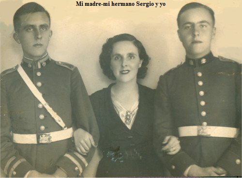 Mi madre-mi hermano Sergio y yo